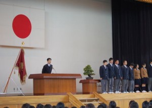 壮行式　弓道部