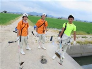 草刈り一休み