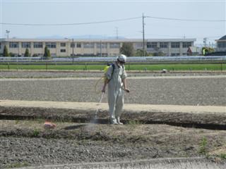 除草剤散布