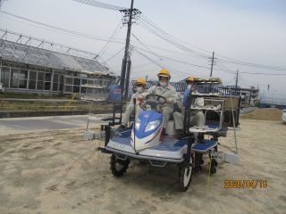 田植機の運転