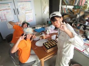 米粉でたこ焼き作り