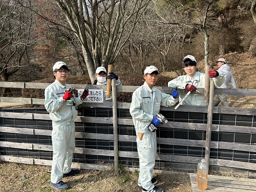 造園デザイン科・２年生　春のみやま公園実習