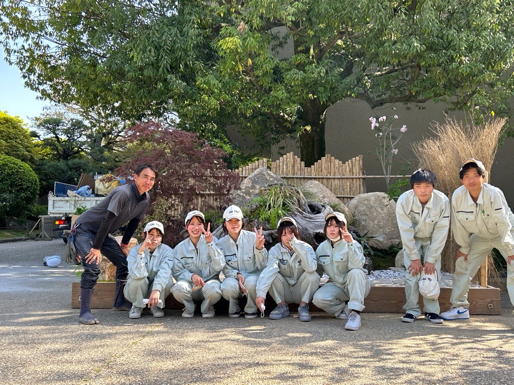 岡山後楽園における展示庭園講習会に参加