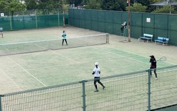 ソフトテニス部女子部員、香川遠征に出発！