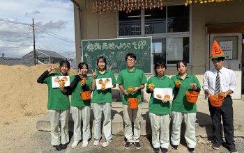 【造園デザイン科３年生　生活環境類型】　ジャックオーランタン制作