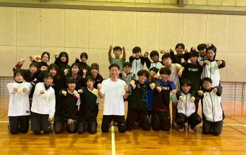 ソフトテニス部体づくり合宿②