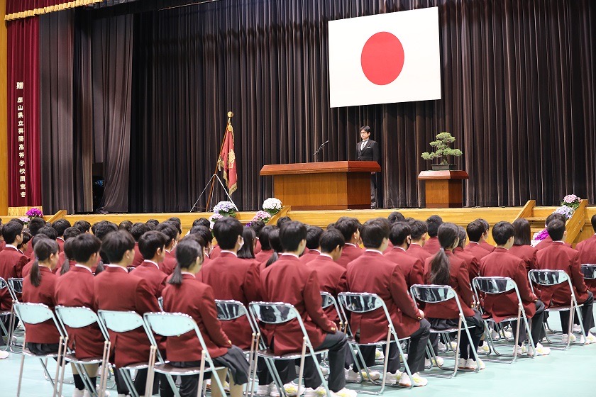 入学式（ライフデザイン科１期生が入学しました）