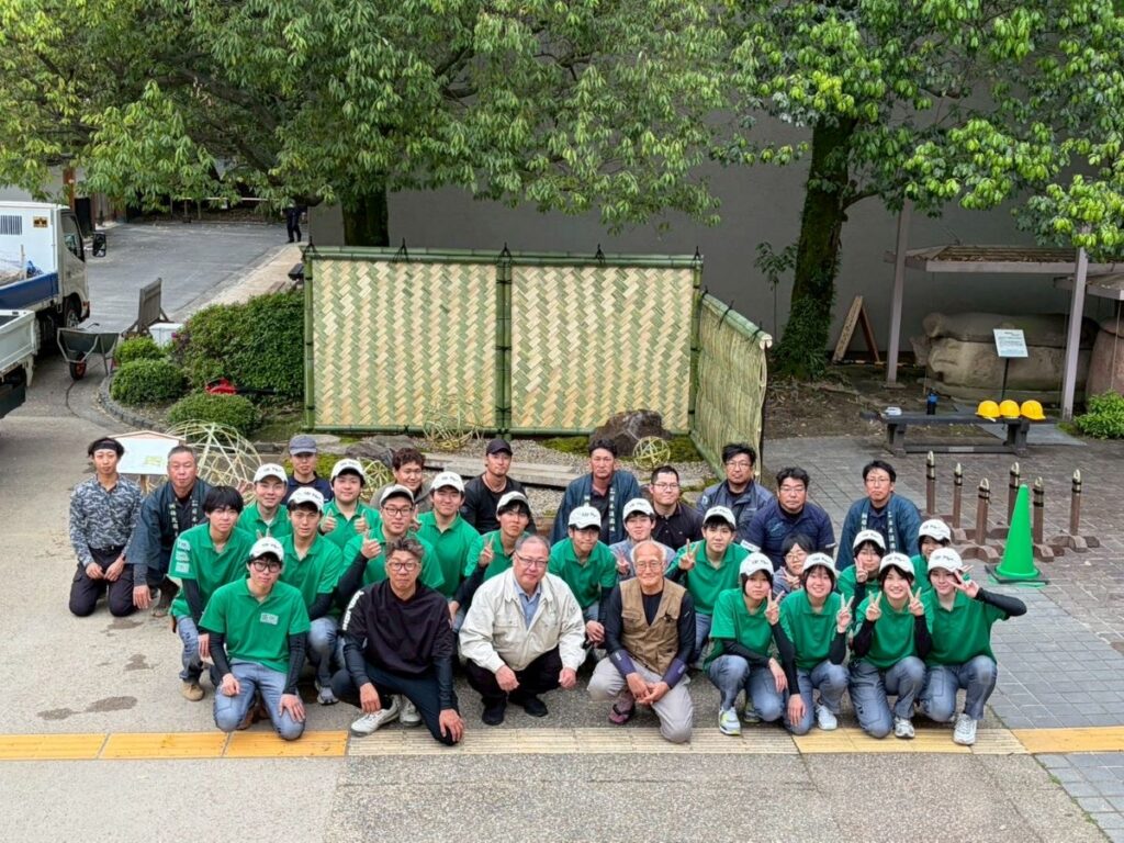 岡山後楽園における展示庭園講習会に参加
