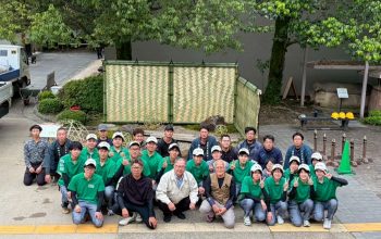 岡山後楽園における展示庭園講習会に参加