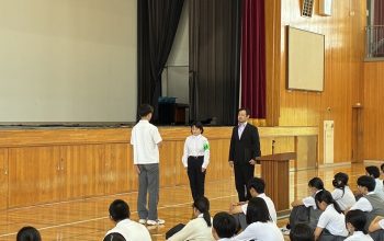 薬物乱用防止教室を行いました。