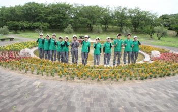 造園デザイン科３年生 植栽実習 in サウスヴィレッジ