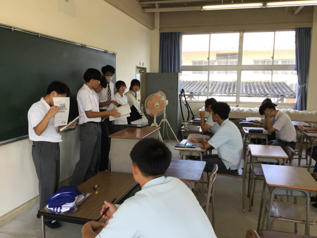 農業科３年×動物調べ学習～ふれあい動物交流に向けて着々と準備中～